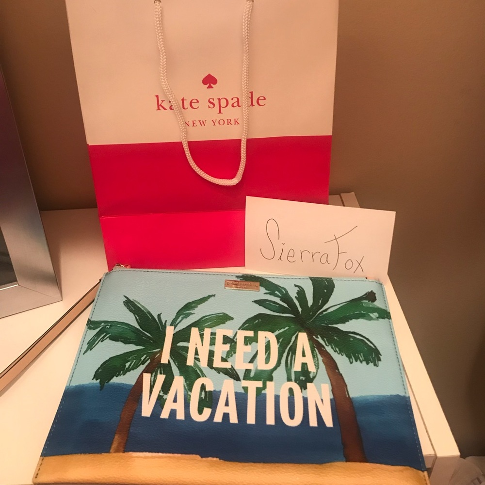 Large I need a Vacation wristlet-Kate Spade